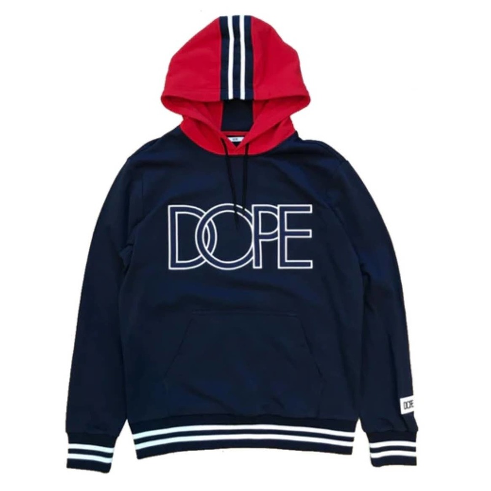 Dope Sideline Hoodie Navy/Red